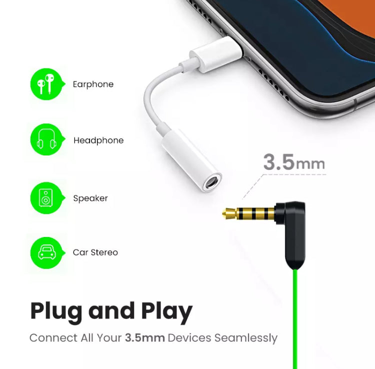 Original Apple OEM Lightning to 3.5mm Headphone Adapter Cable- Official White Colour (MMX62AM/A) - Super Savings Technologies Co.,LTD Original Apple OEM Lightning to 3.5mm Headphone Adapter Cable- Official White Colour (MMX62AM/A) - Super Savings Technologies Co.,LTD